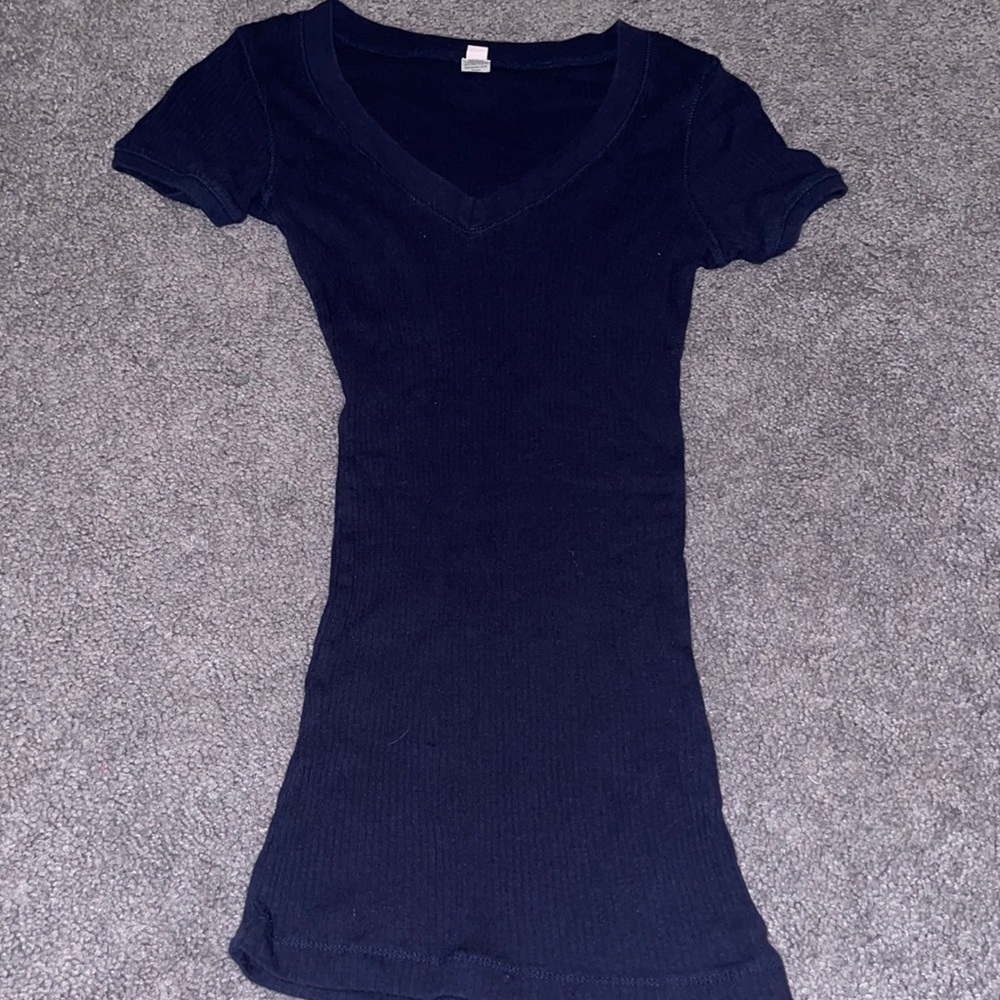 Blue shirt sleeve shirt. Small